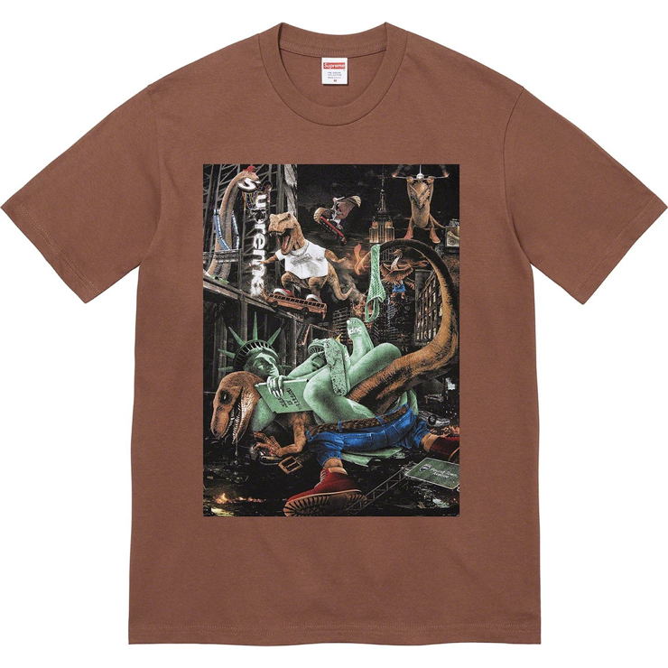 Supreme T-Rex Tee Brown from Supreme