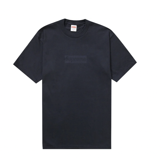 Supreme Tonal Box Logo Tee Navy by Supreme in . Available at KershKicks for £95.00. A must-have for fans of Supreme looking to elevate their style with this T-Shirt.