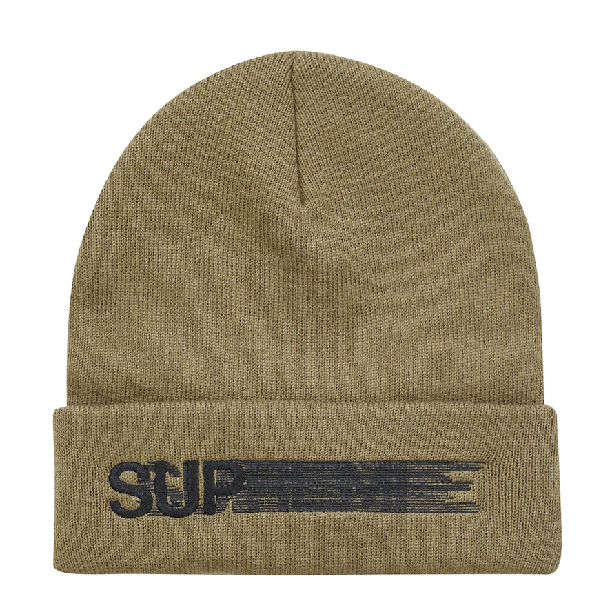 Supreme Motion Logo Beanie (SS23) Taupe from Supreme