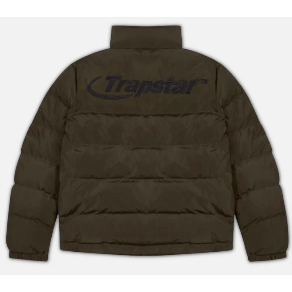 Trapstar Hyperdrive Puffer Jacket - Olive Green Olive by Trapstar in Clothing. Available at KershKicks for £200.00. A must-have for fans of Trapstar looking to elevate their style with this Jacket.
