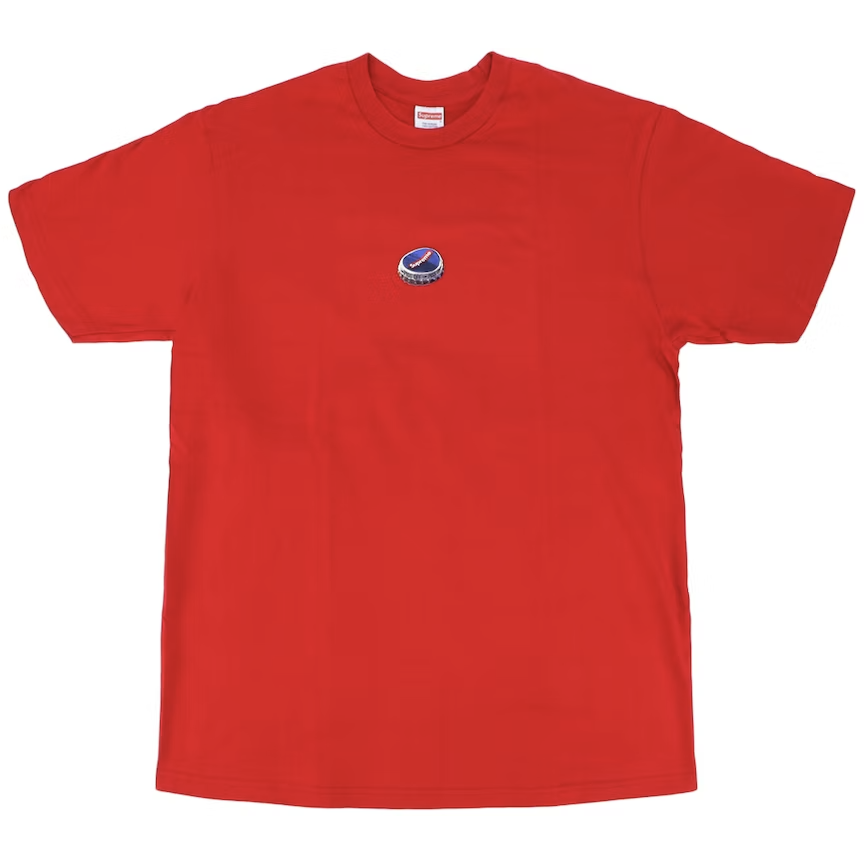 Supreme Bottle Cap Tee Red from Supreme