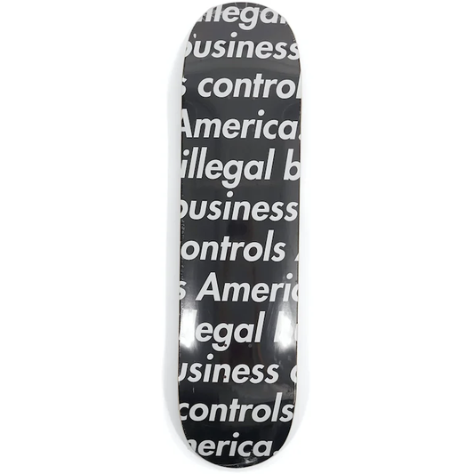 Supreme Illegal Business Skateboard Deck Black by Supreme from £125.00