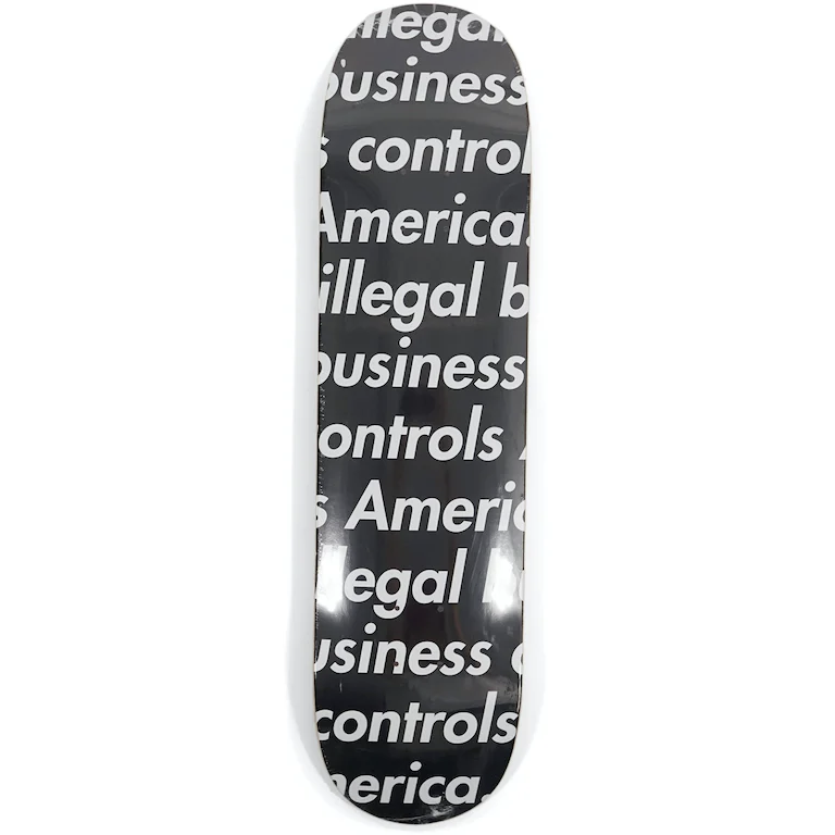 スケートボード Supreme Illegal Business Skateboard Deck Supreme Illegal Business Skateboard Deck Black | Supreme