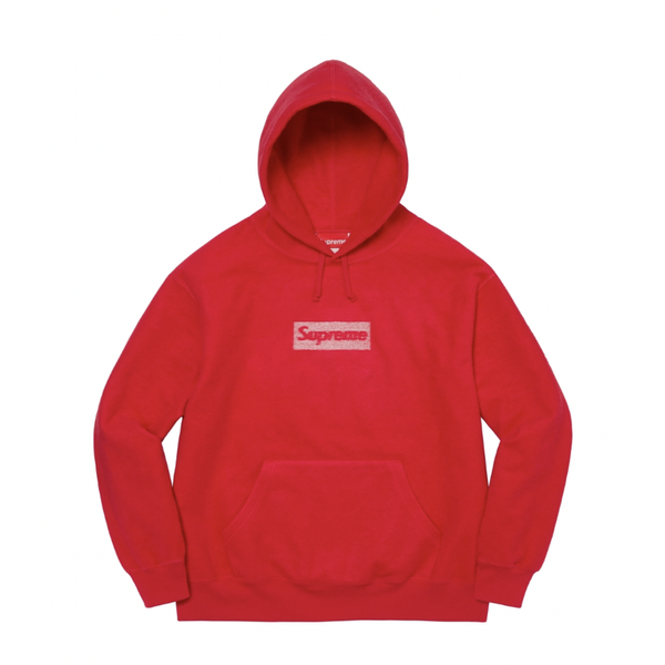 Red supreme hoodie discount
