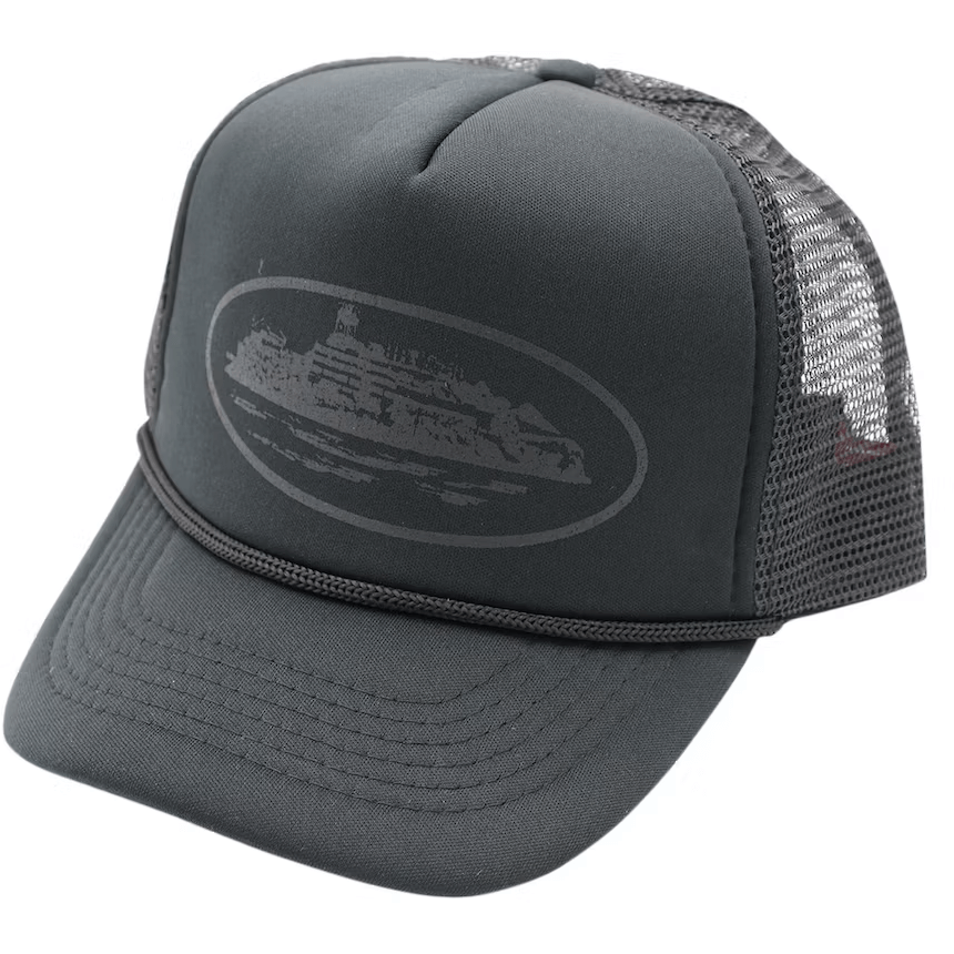 Corteiz Alcatraz Trucker Hat - Triple Black from Corteiz