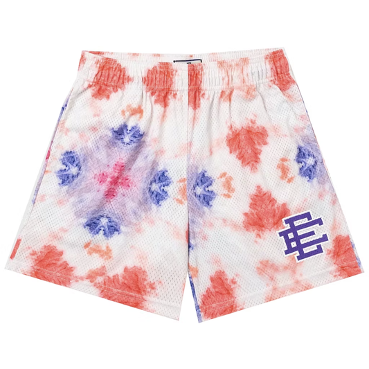 Eric Emanuel Shorts Tie Dye Purple by Eric Emanuel in Shorts. Available at KershKicks for £150.00. A must-have for fans of Eric Emanuel looking to elevate their style with this Shorts.