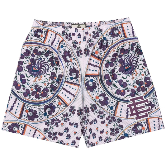 Eric Emanuel Shorts Rooster Purple by Eric Emanuel in Shorts. Available at KershKicks for £150.00. A must-have for fans of Eric Emanuel looking to elevate their style with this Shorts.