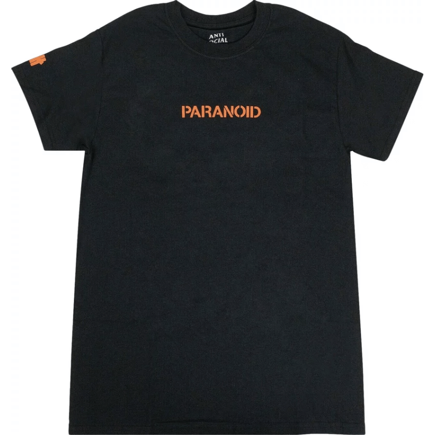 Anti Social Social Club x Undefeated Paranoid Logo T-Shirt Black by Anti Social Social Club in Clothing. Available at KershKicks for £95.00. A must-have for fans of Anti Social Social Club looking to elevate their style with this T-Shirt.