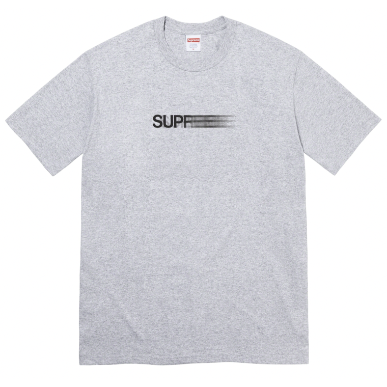 Supreme Motion Logo Tee (SS23) Heather Grey from Supreme