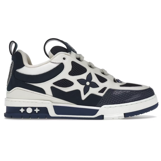 Louis Vuitton LV Skate Sneaker Marine White by Louis Vuitton in Shoes. Available at KershKicks for £1450.00. A must-have for fans of Louis Vuitton looking to elevate their style with this Shoes.