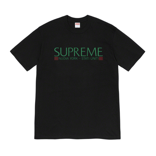Buy Supreme Nuova York Tee Black from KershKicks from £95.00