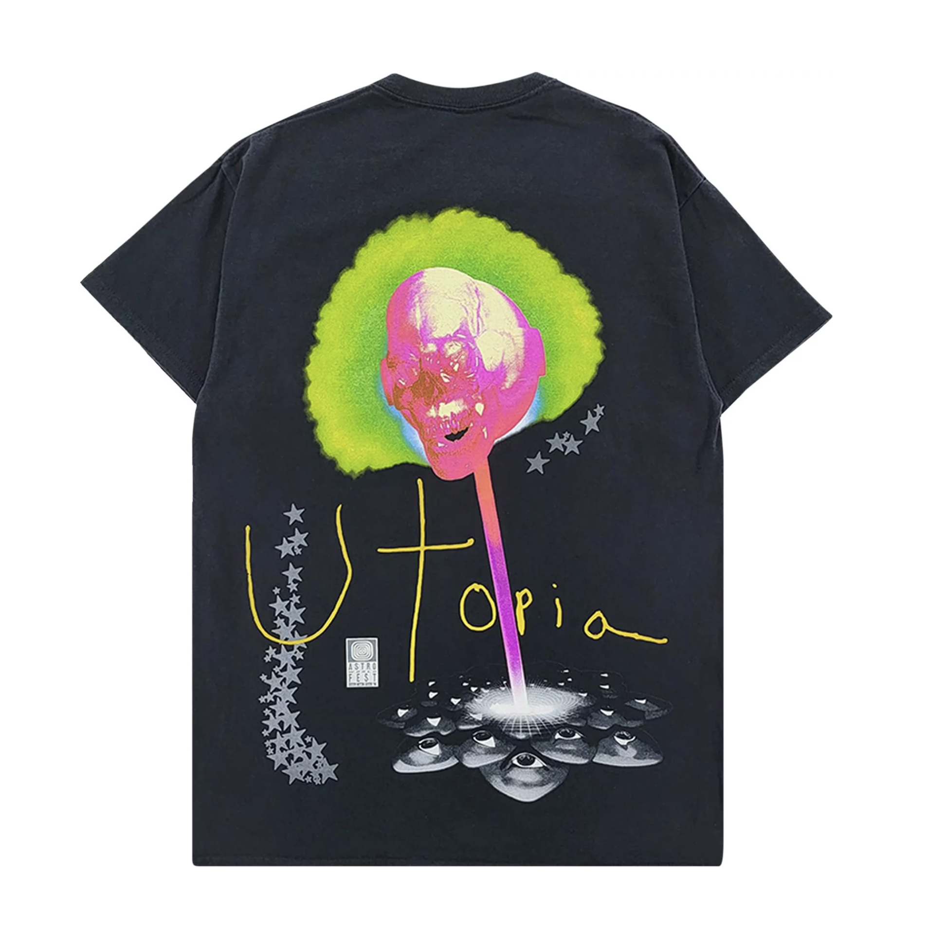 Travis Scott Lollipop Tee Black by Travis Scott in . Available at KershKicks for £80.00. A must-have for fans of Travis Scott looking to elevate their style with this T-Shirt.