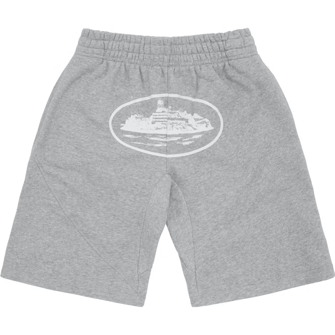 Corteiz OG Alcatraz Shorts Heather Grey by Corteiz in Shorts. Available at KershKicks for £135.00. A must-have for fans of Corteiz looking to elevate their style with this Shorts.