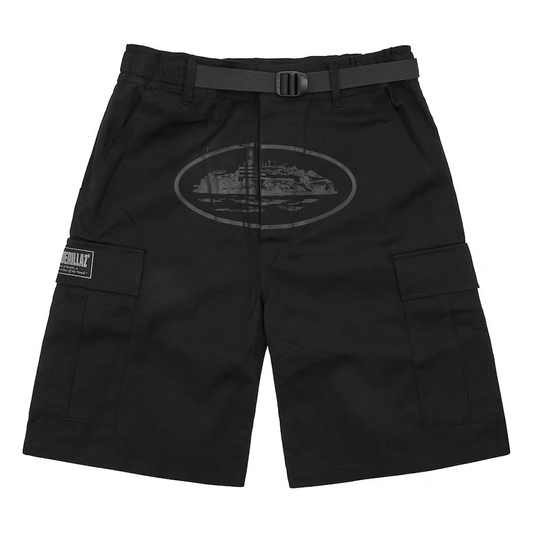 Corteiz Alcatraz Cargo Shorts Triple Black by Corteiz in Shorts. Available at KershKicks for £175.00. A must-have for fans of Corteiz looking to elevate their style with this Shorts.