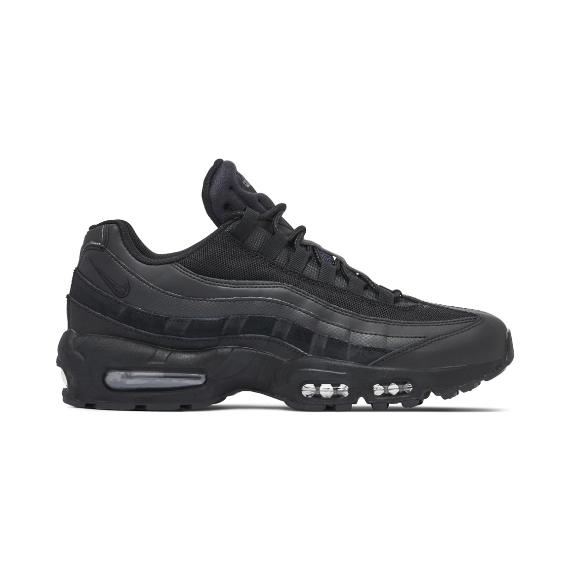 Nike Air Max 95 Essential Triple Black (2020/2023) by Nike in Shoes. Available at KershKicks for £145.00. A must-have for fans of Nike looking to elevate their style with this Shoes.