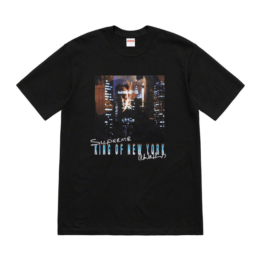 Supreme Christopher Walken King Of New York by Supreme in . Available at KershKicks for £95.00. A must-have for fans of Supreme looking to elevate their style with this T-Shirt.