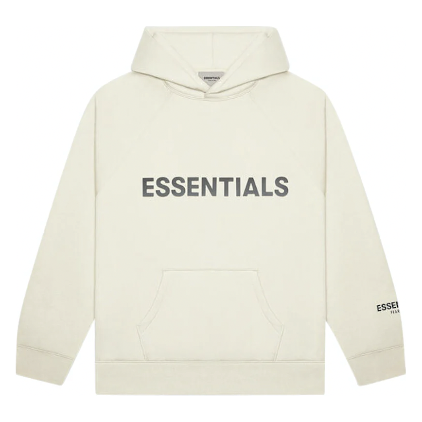 Fear of God Essentials Pullover Hoodie Applique Logo Buttercream from Fear Of God