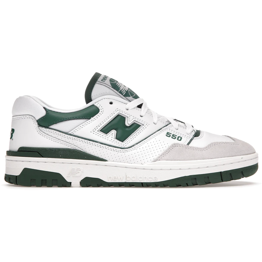 New Balance 550 White Green by New Balance in Shoes. Available at KershKicks for £175.00. A must-have for fans of New Balance looking to elevate their style with this Shoes.