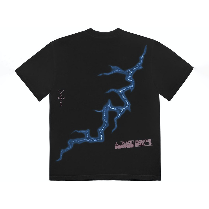 Travis Scott Cactus Jack For Fragment Danger Tee Washed Black by Travis Scott in Clothing. Available at KershKicks for £95.00. A must-have for fans of Travis Scott looking to elevate their style with this T-Shirt.