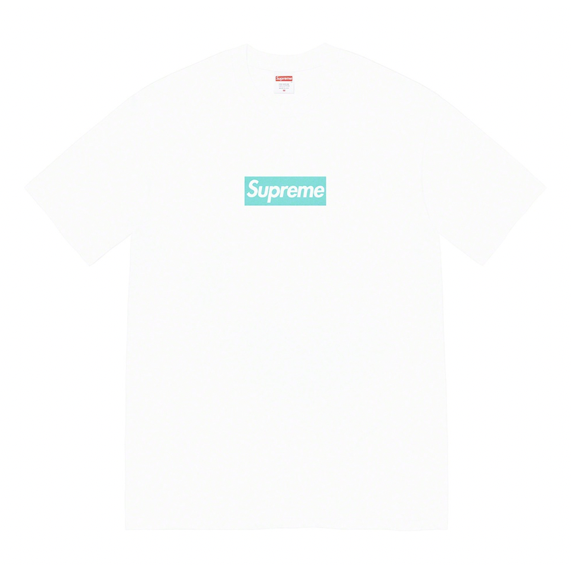 Supreme®/Tiffany & Co. Box Logo Tee by Supreme in . Available at KershKicks for £450.00. A must-have for fans of Supreme looking to elevate their style with this T-Shirt.