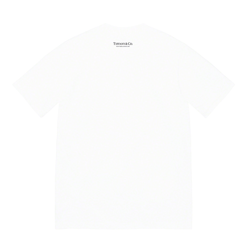 Plain white supreme tee hot sale