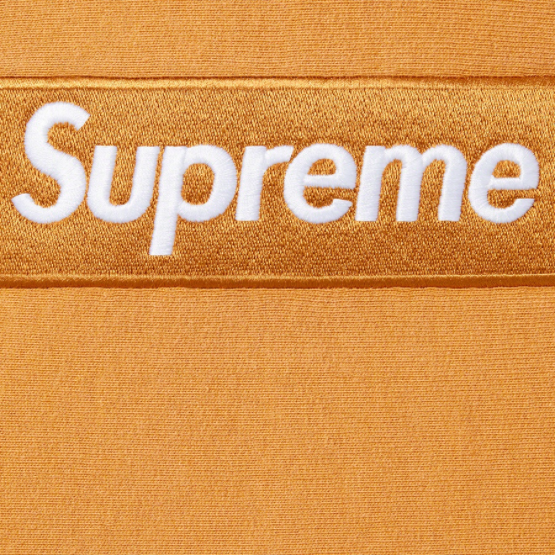Supreme Box Logo Hooded Sweatshirt (FW21) Light Mustard by Supreme in . Available at KershKicks for £350.00. A must-have for fans of Supreme looking to elevate their style with this Hoodie.