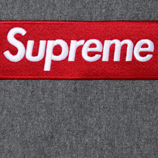 Supreme Box Logo Hooded Sweatshirt - Charcoal from Supreme