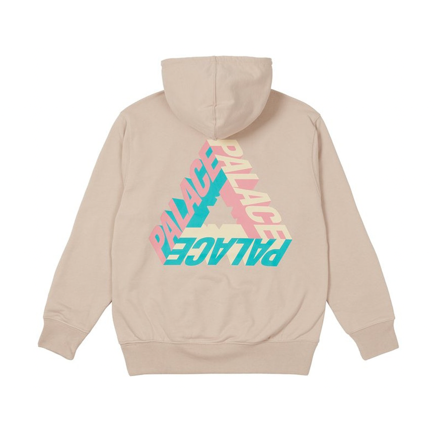 Palace P-3D Hood (FW21) Mushroom by Palace in . Available at KershKicks for £200.00. A must-have for fans of Palace looking to elevate their style with this Hoodie.