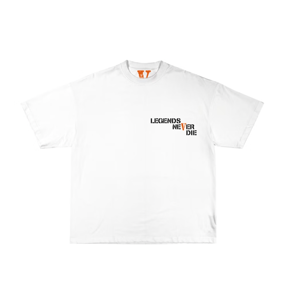 Juice Wrld x Vlone Butterfly T-Shirt White by Vlone in . Available at KershKicks for £130.00. A must-have for fans of Vlone looking to elevate their style with this T-Shirt.