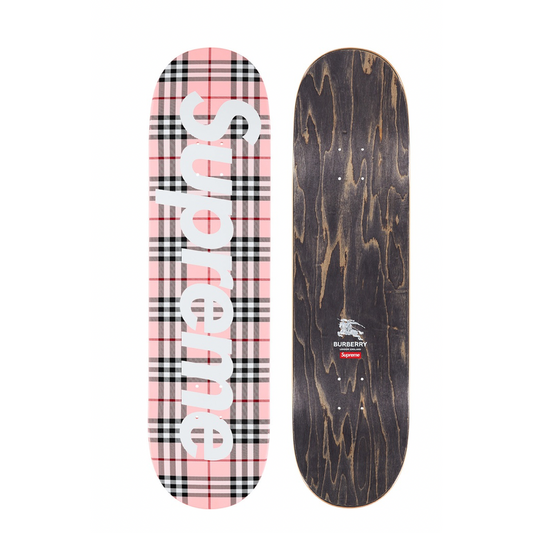 Supreme Burberry Skateboard Deck Pink by Supreme from £225.00