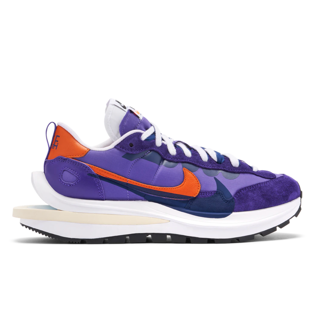Nike Vaporwaffle Sacai Dark Iris by Nike in Shoes. Available at KershKicks for £400.00. A must-have for fans of Nike looking to elevate their style with this Shoes.