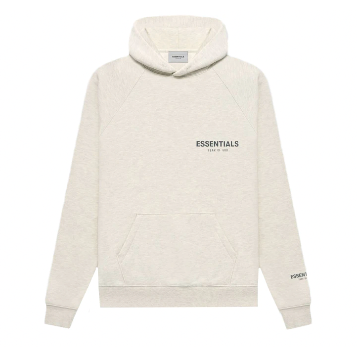 Fear of God Essentials Core Collection Pullover Hoodie Light Heather Oatmeal from Fear Of God