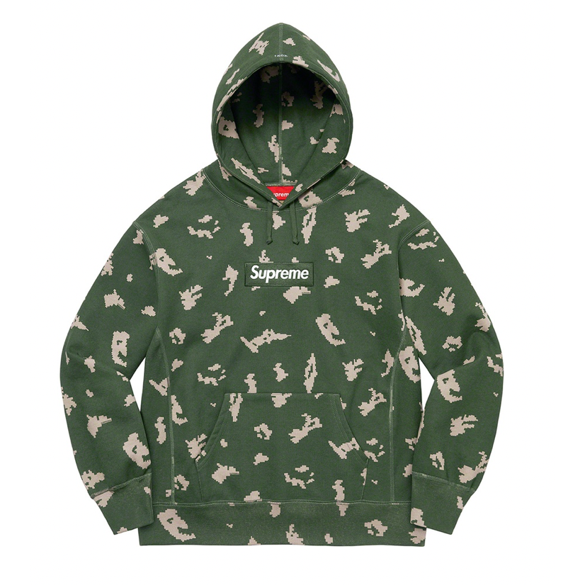Supreme Box Logo Hooded Sweatshirt (FW21) Olive Russian Camo by Supreme in . Available at KershKicks for £350.00. A must-have for fans of Supreme looking to elevate their style with this Hoodie.