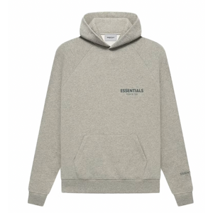 Fear of god grey top hoodie