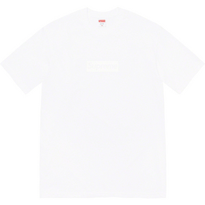Supreme white t top shirt box logo