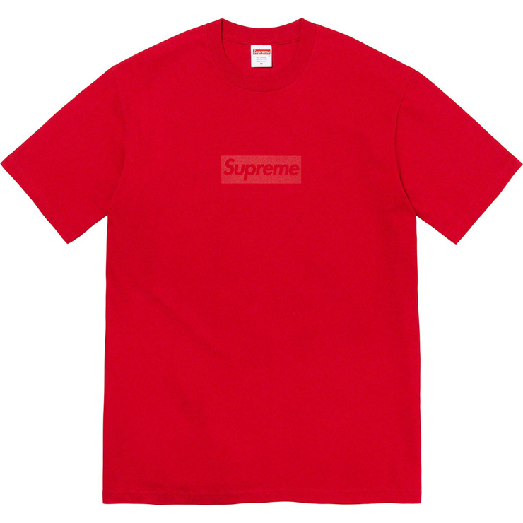 Supreme Tonal Box Logo Tee Red by Supreme in . Available at KershKicks for £95.00. A must-have for fans of Supreme looking to elevate their style with this T-Shirt.