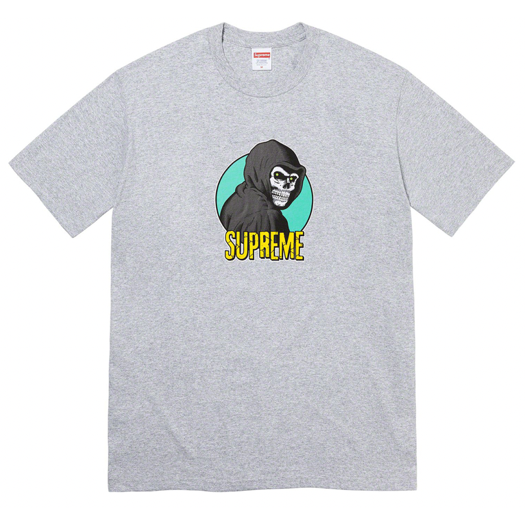 Supreme Reaper Tee (SS23) Heather Grey by Supreme in . Available at KershKicks for £75.00. A must-have for fans of Supreme looking to elevate their style with this T-Shirt.