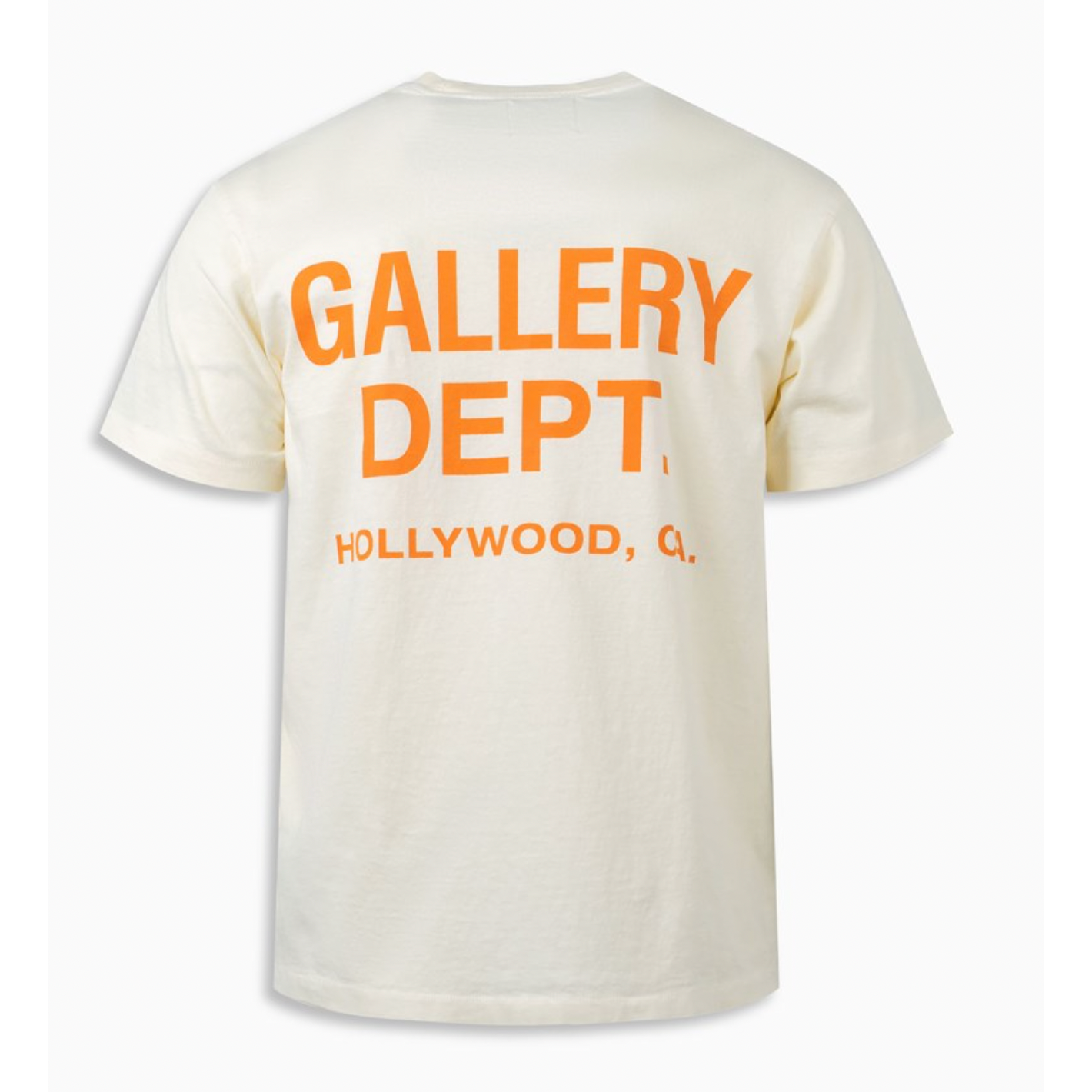 GALLERY DEPT. SOUVENIR T-SHIRT CREAM/ORANGE by GALLERY DEPT. in Clothing. Available at KershKicks for £250.00. A must-have for fans of GALLERY DEPT. looking to elevate their style with this T-Shirt.