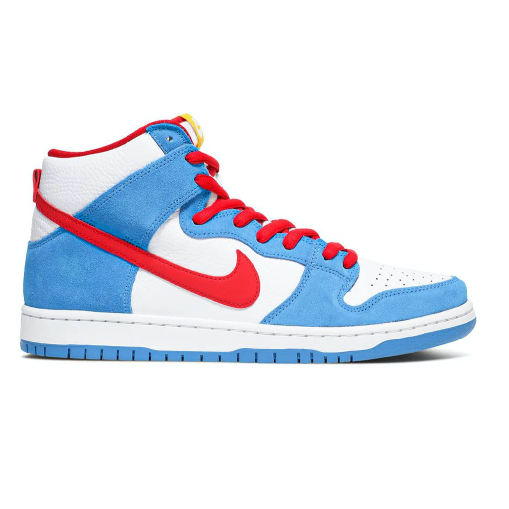 Nike SB Dunk High Kevin Perez Doraemon by Nike in Shoes. Available at KershKicks for £185.00. A must-have for fans of Nike looking to elevate their style with this Shoes.