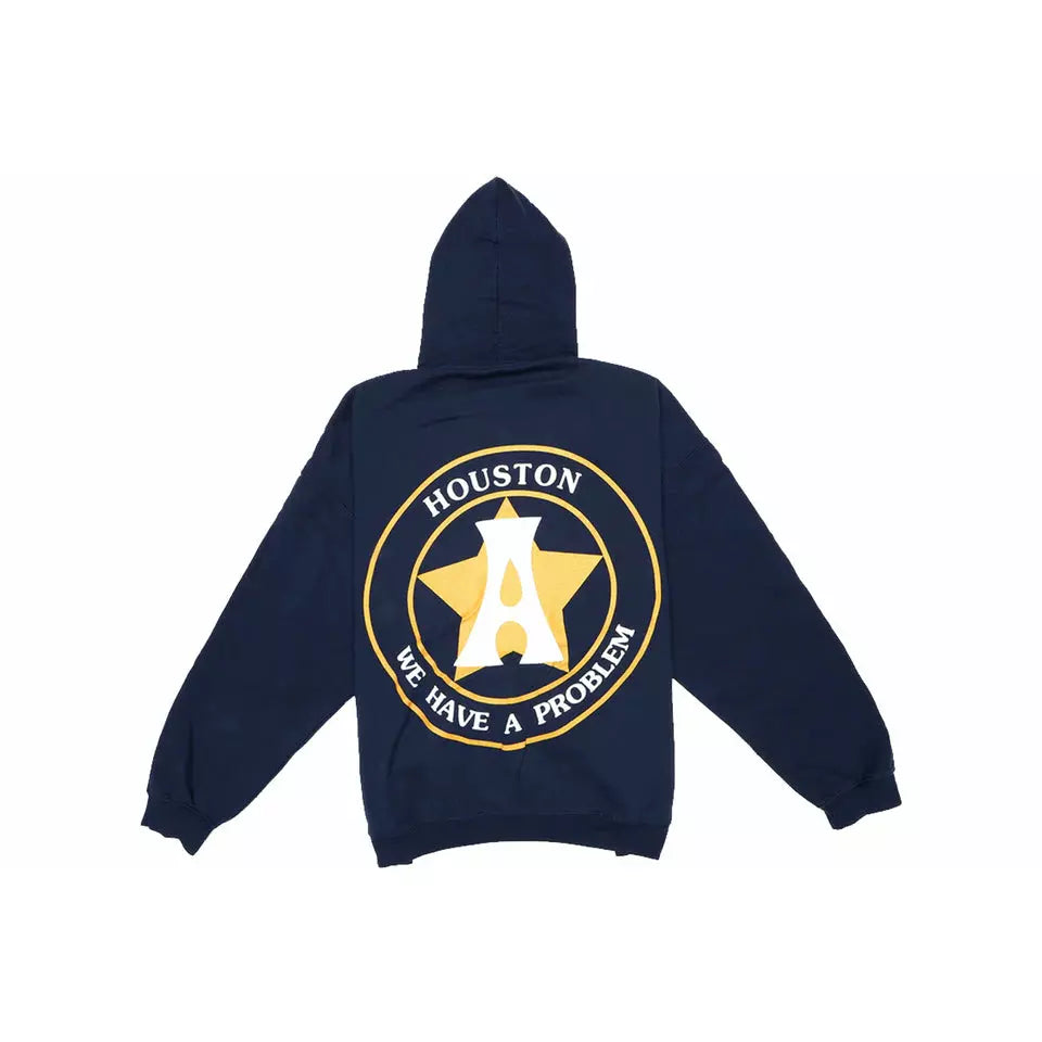 Travis Scott Astroworld Houston Exclusive Hoodie - Blue by Travis Scott in . Available at KershKicks for £175.00. A must-have for fans of Travis Scott looking to elevate their style with this Hoodie.