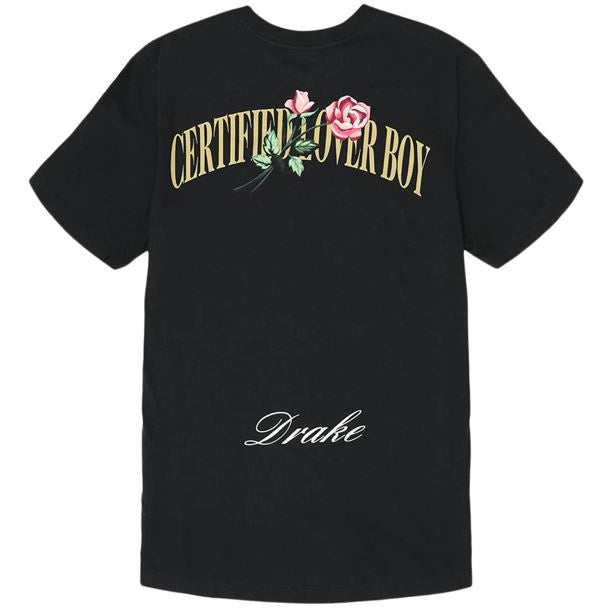 Nike x Drake Certified Lover Boy Rose T-Shirt Black by Nike in . Available at KershKicks for £100.00. A must-have for fans of Nike looking to elevate their style with this T-Shirt.