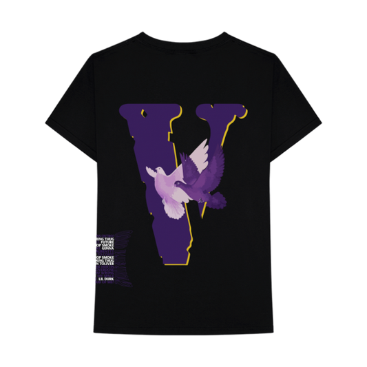 Vlone x Nav Doves Tee Black by Vlone in . Available at KershKicks for £110.00. A must-have for fans of Vlone looking to elevate their style with this T-Shirt.