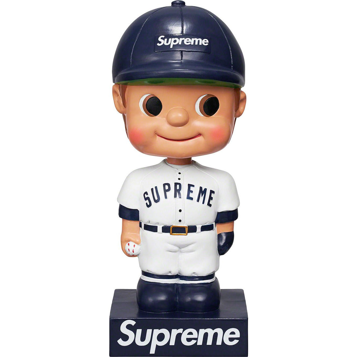Supreme Bobblehead - Navy by Supreme in Clothing Accessories. Available at KershKicks for £75.00. A must-have for fans of Supreme looking to elevate their style with this Accessories.