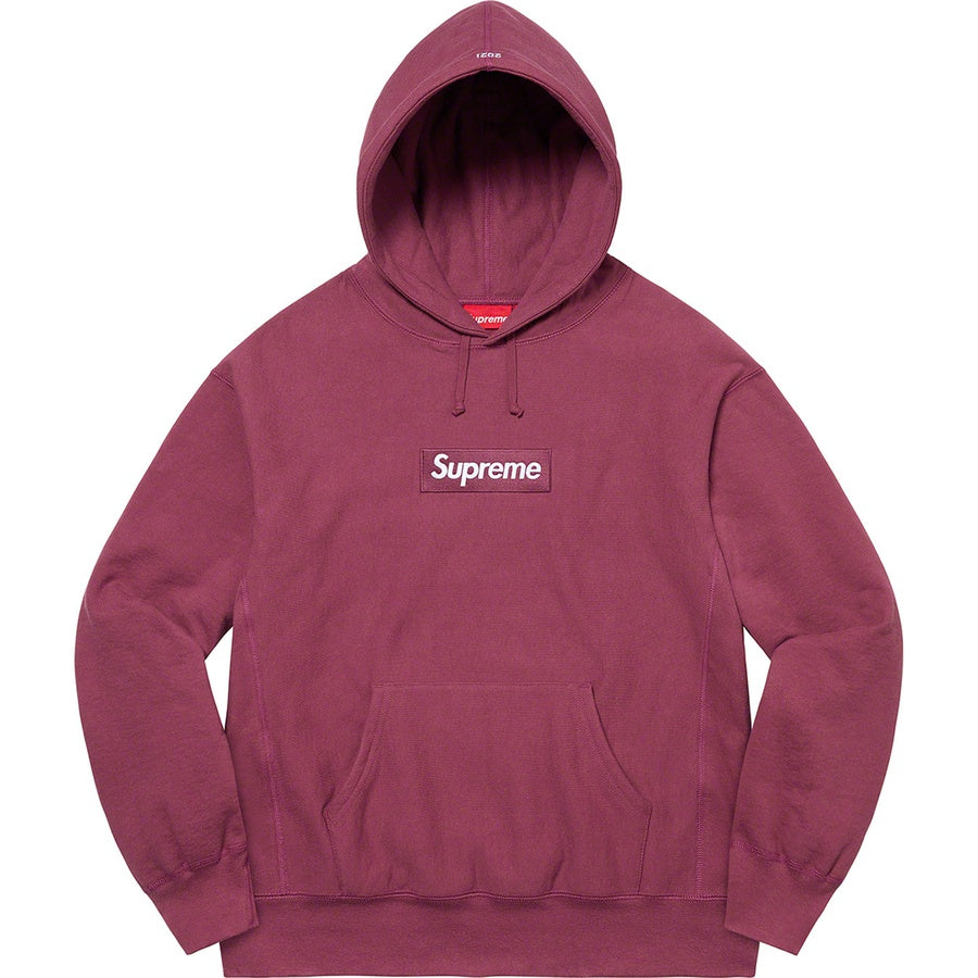 Supreme Box Logo Hooded Sweatshirt Plum from Supreme