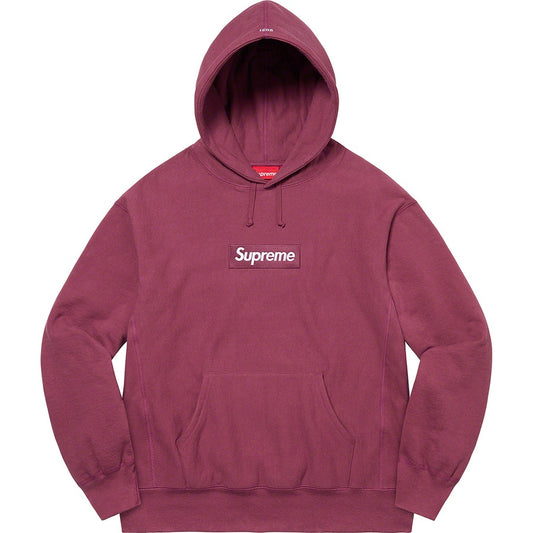 Supreme Box Logo Hooded Sweatshirt Plum from Supreme
