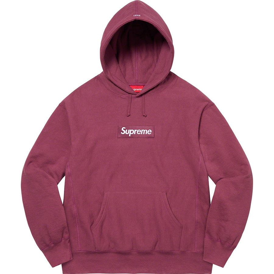 Supreme Box Logo Hooded Sweatshirt Plum by Supreme in . Available at KershKicks for £325.00. A must-have for fans of Supreme looking to elevate their style with this Hoodie.