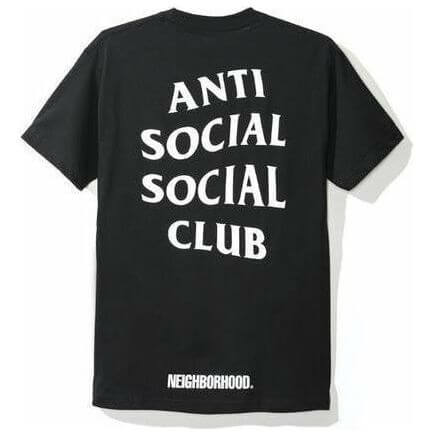 Anti Social Social Club x Neigborhood 911 Turbo Tee - Black from Anti Social Social Club