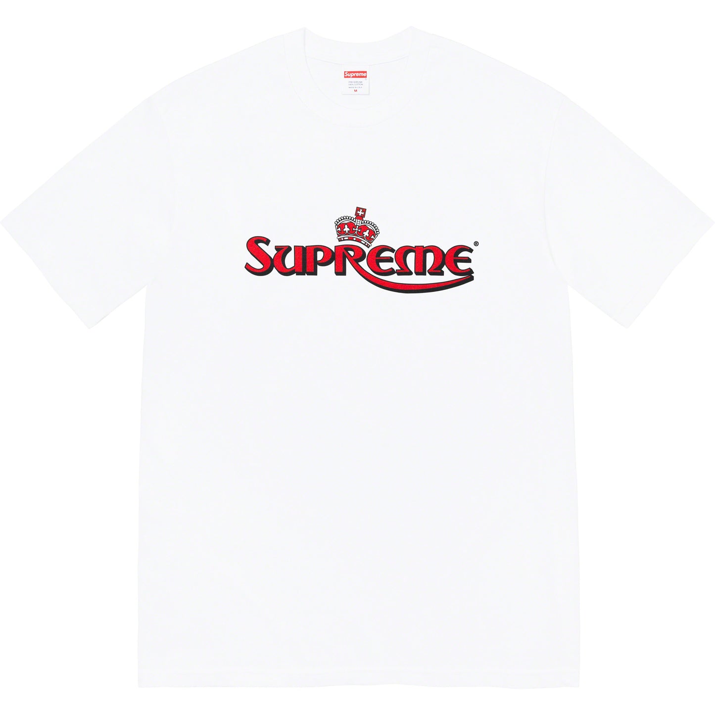 Supreme Crown Tee White by Supreme in . Available at KershKicks for £75.00. A must-have for fans of Supreme looking to elevate their style with this T-Shirt.
