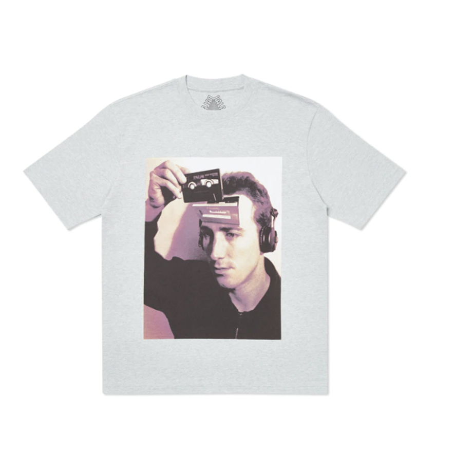 Palace Deckhead T-shirt Grey Marl by Palace in . Available at KershKicks for £70.00. A must-have for fans of Palace looking to elevate their style with this T-Shirt.