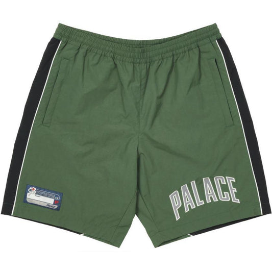 Palace Sport Mit Floss Shorts Green by Palace in Shorts. Available at KershKicks for £200.00. A must-have for fans of Palace looking to elevate their style with this Shorts.